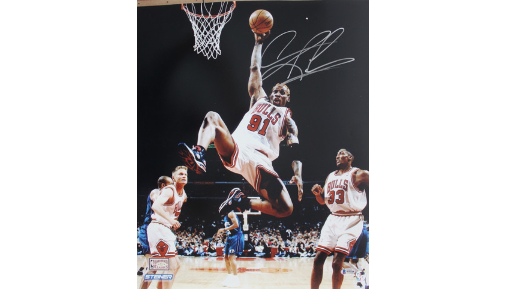 Dennis Rodman Hand Signed 16”x20” Photograph CharityStars