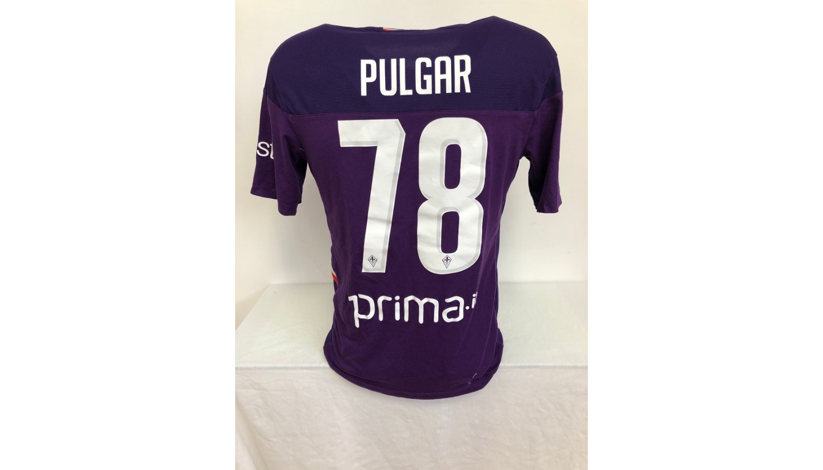 Maglia Pulgar indossata Lazio-Fiorentina 2020 - CharityStars
