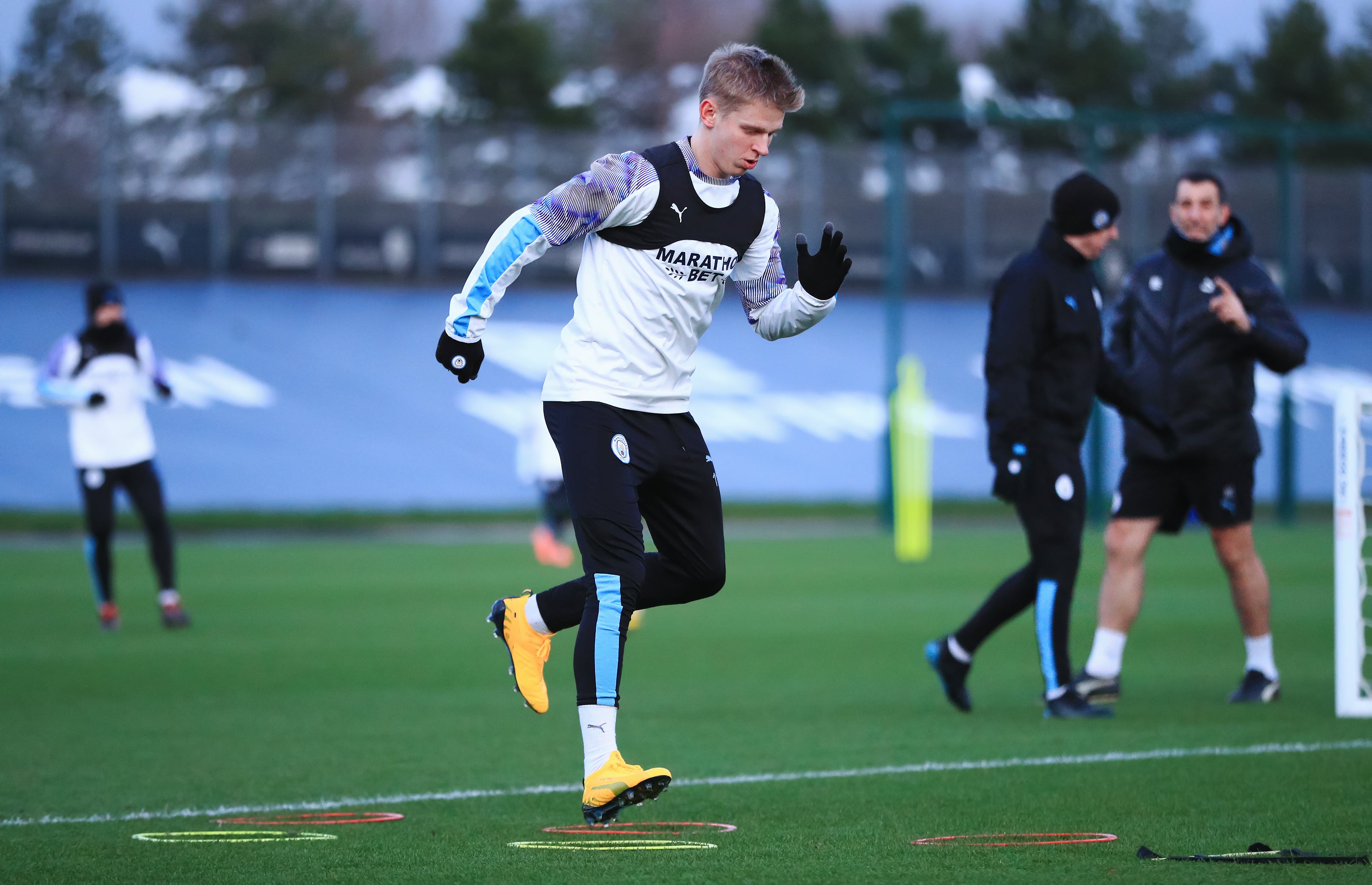 Manchester City PUMA 2019/20 Worn Training Kit in White, Three Piece