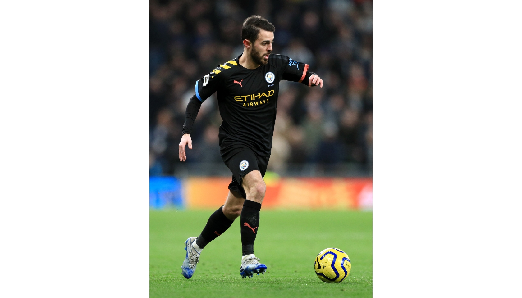 Manchester City PUMA 2019/20 Signed Bernardo Silva Away Shirt