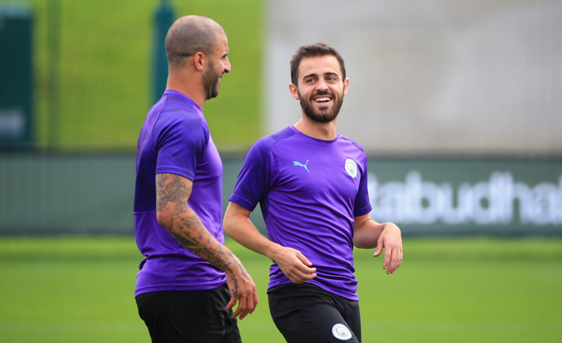 Manchester City PUMA 2019/20 Worn Training T-Shirt - Bernardo Silva