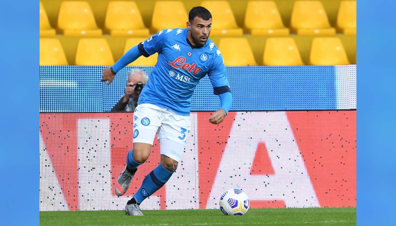 Maglia gara Petagna Napoli, 2020/21 - CharityStars