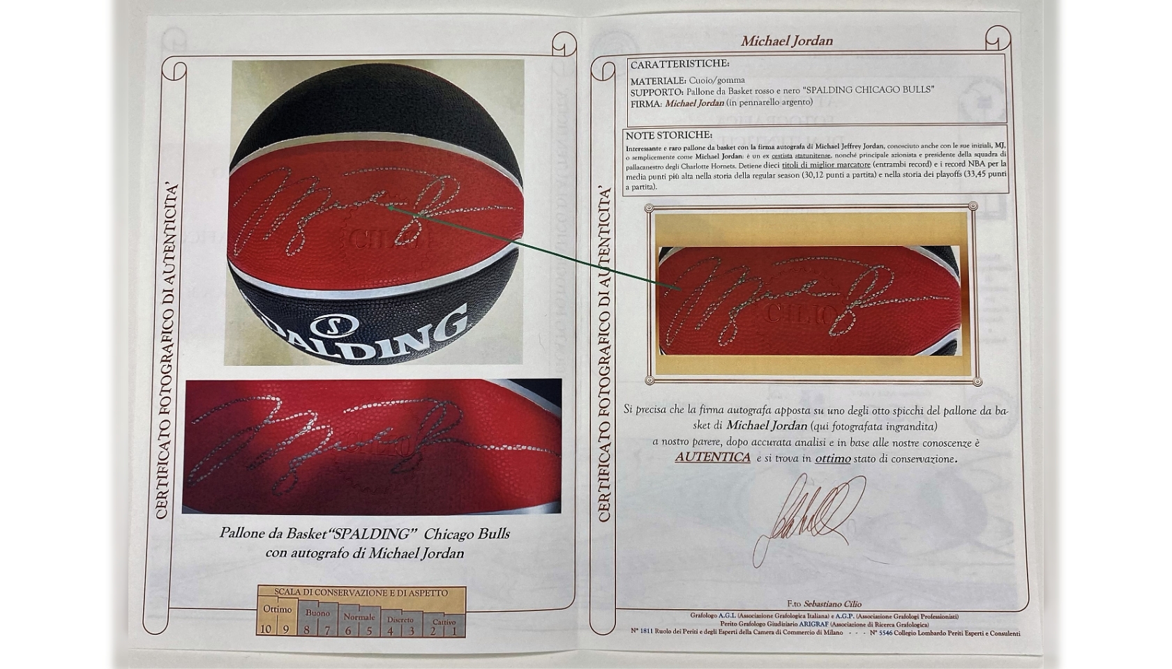 Official Chicago Bulls Basketball - Signed by Michael Jordan - CharityStars