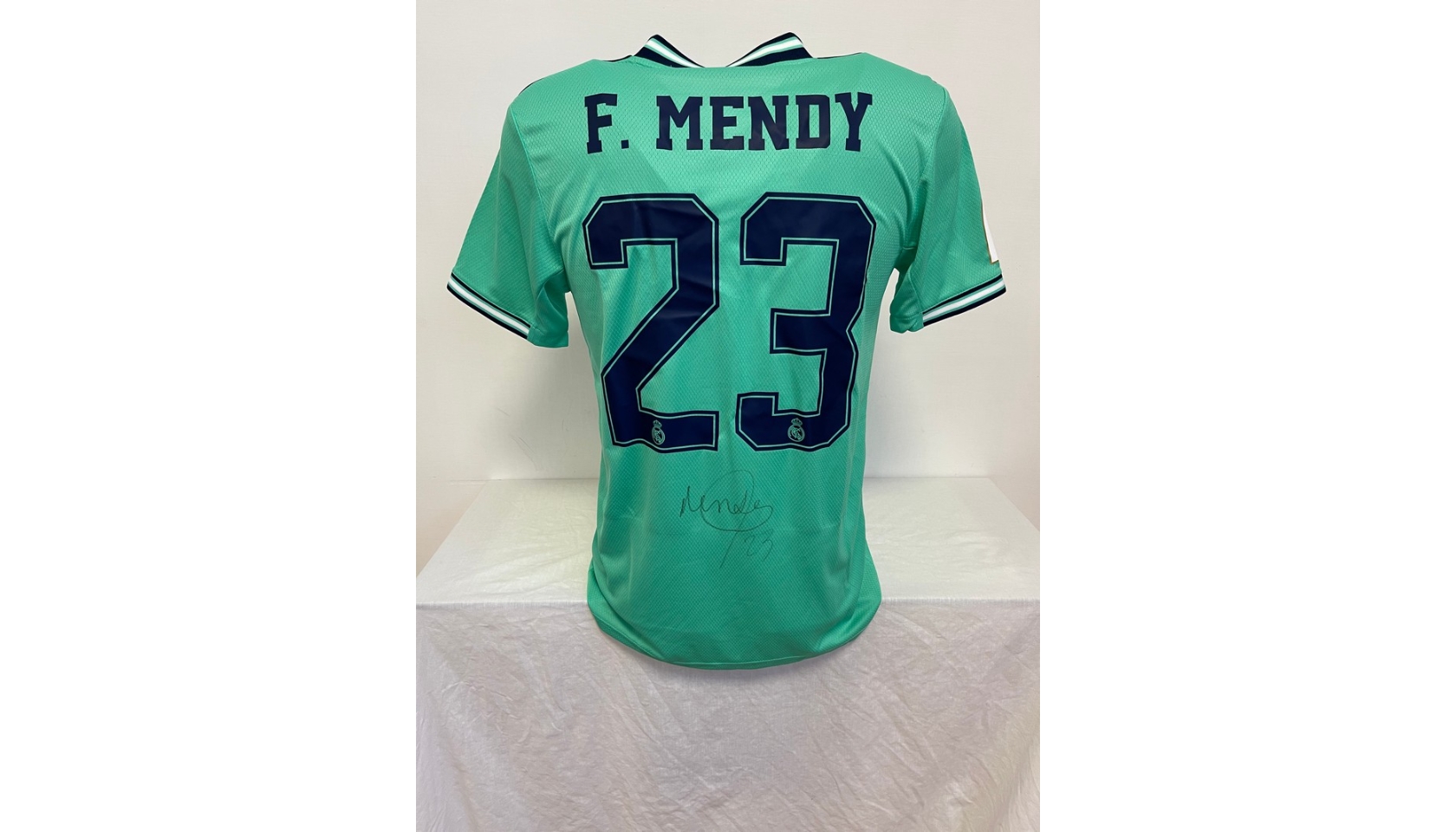 Mendy's Official Real Madrid Signed Shirt, Spain Super Cup 2020