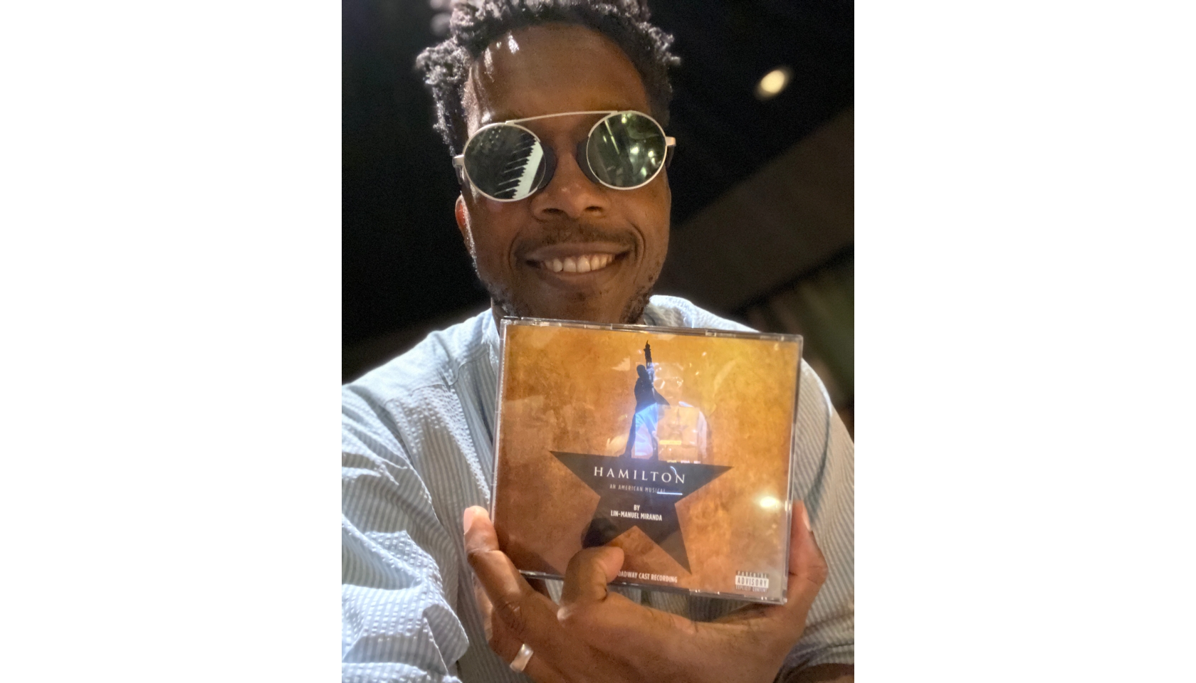 Hamilton CD Signed by Leslie Odom Jr. CharityStars