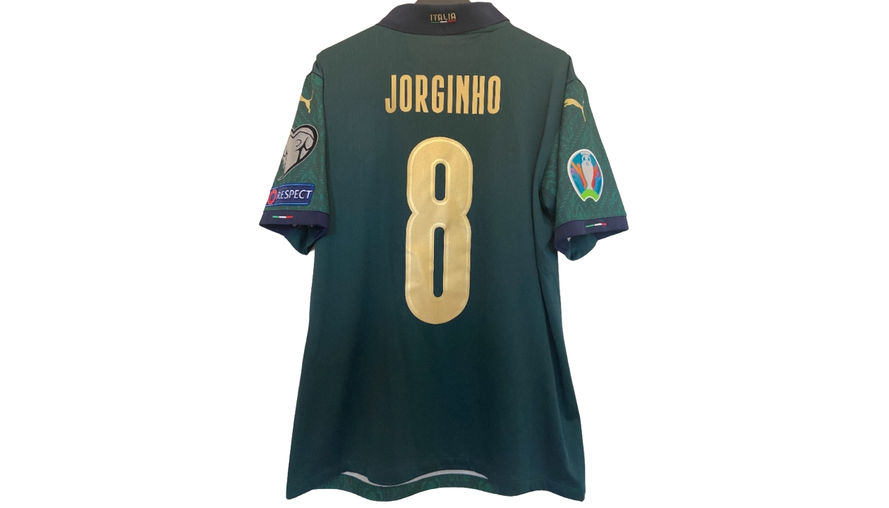 Jorginho's Match Shirt, Italy-Greece 2019 - CharityStars