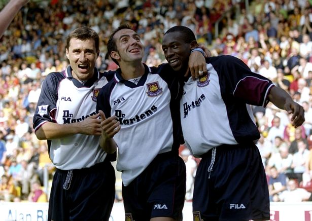 West Ham Retro Shirt - Signed by Di Canio - CharityStars