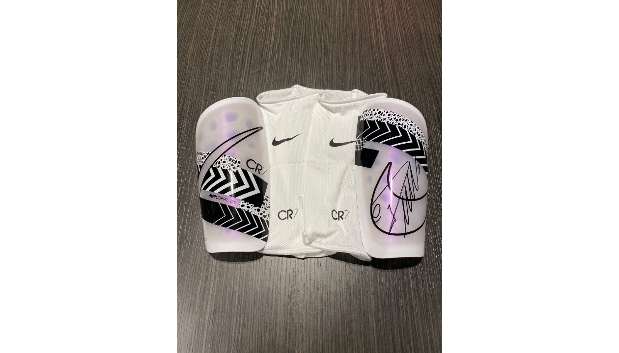 Nike Shin Pads Signed by Cristiano Ronaldo CharityStars