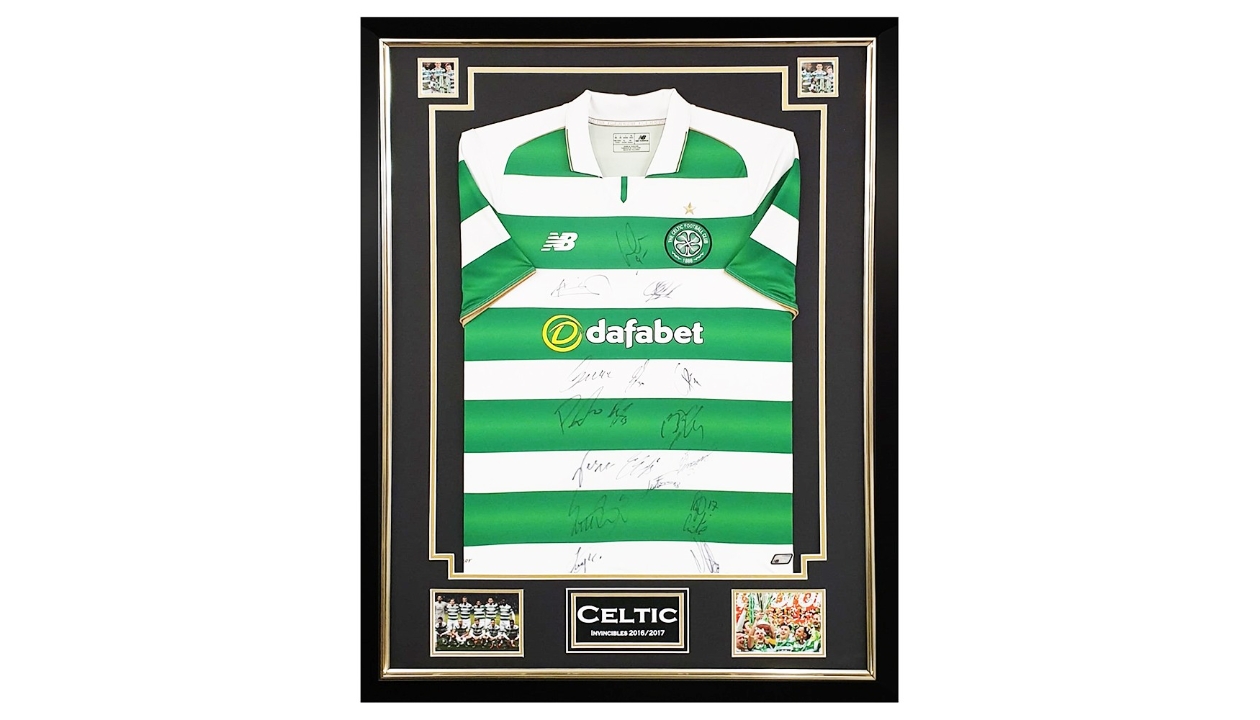 Celtic invincibles signed shirt Clearance