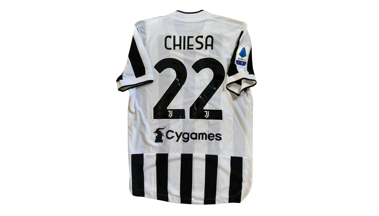 Maglia gara Chiesa, BolognaJuventus 2021 CharityStars