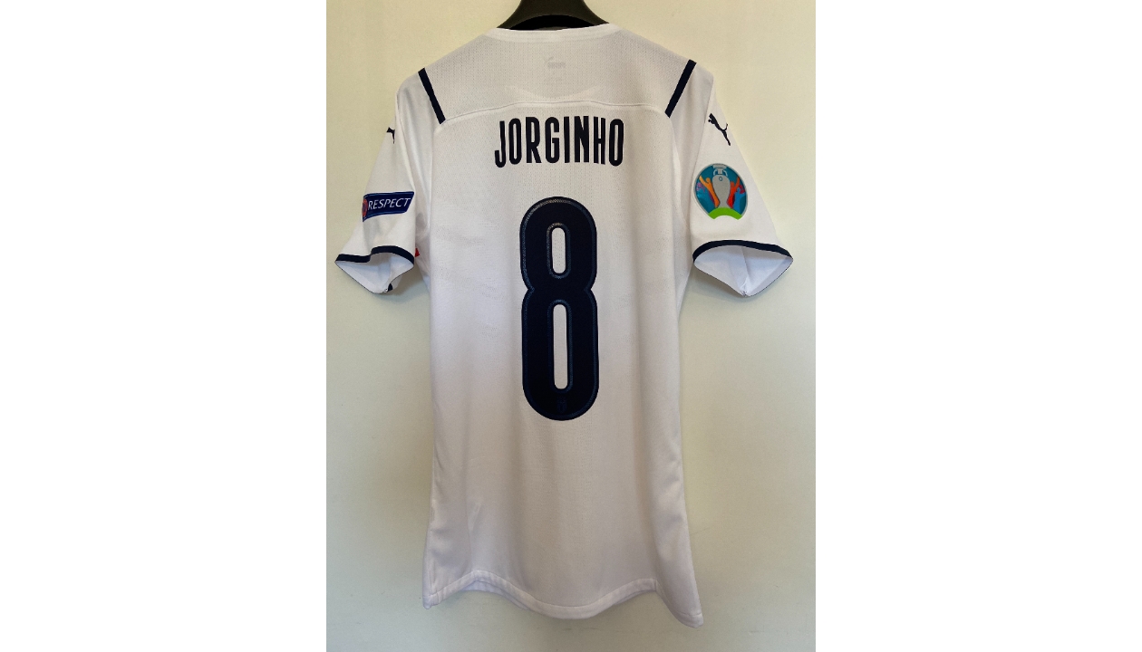 Jorginho's Match Shirt, Belgium-Italy 2021 - CharityStars