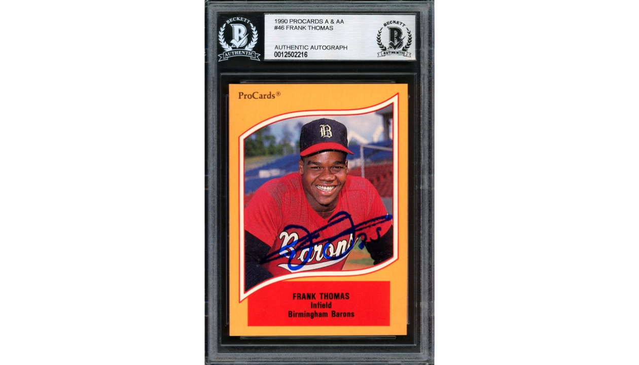 Frank Thomas Signed Rookie Card - CharityStars