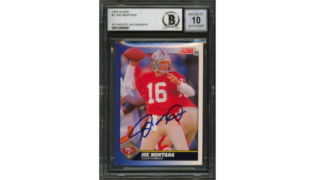 Joe Montana Signed Card Charitystars