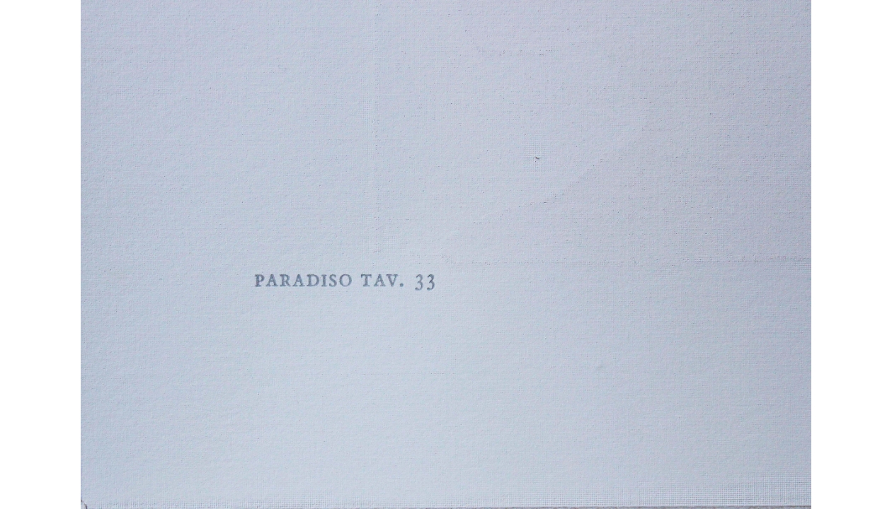 "Preghiera di San Bernardo alla Vergine" Paradiso Canto XXXIII tavola