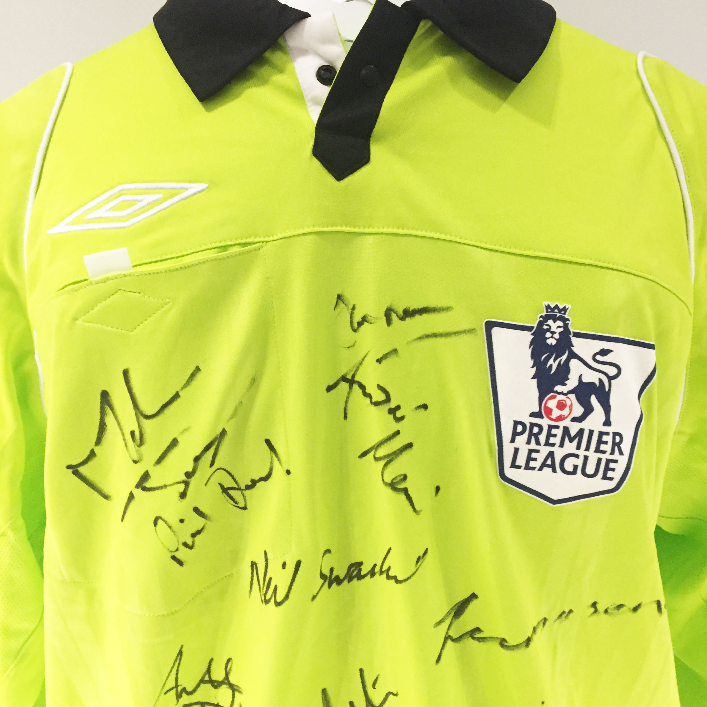 Premier League Referee Shirt Signed CharityStars
