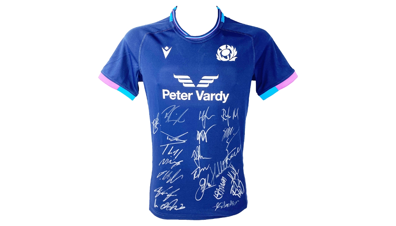 Scotland's Rugby Team Signed Shirt CharityStars