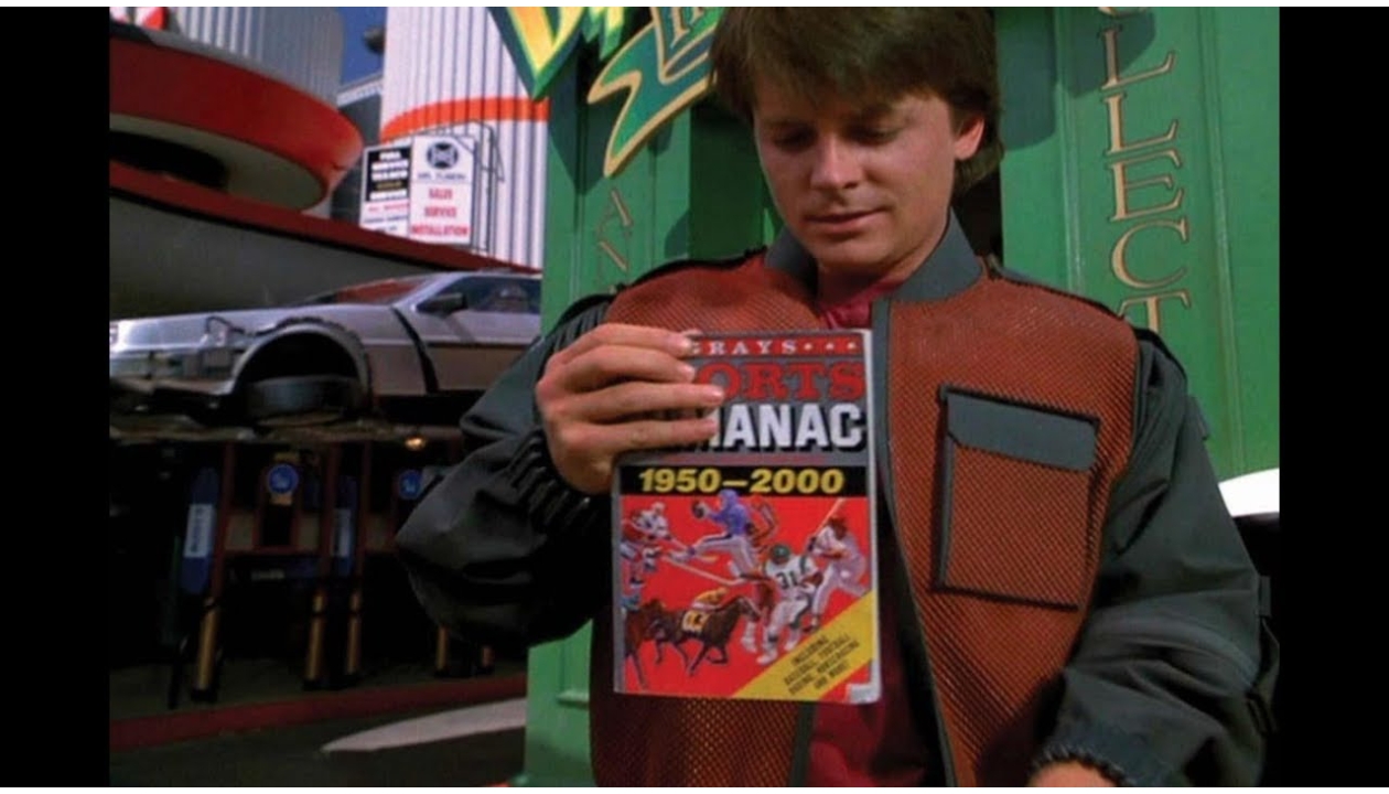 Back to the Future Grays Sports Almanac Signed by Michael J. Fox and