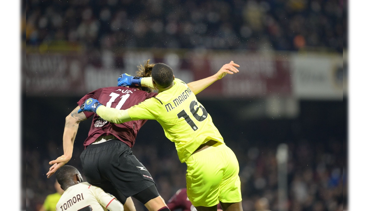 Maglia Maignan indossata Salernitana-Milan 2022 - Autografata - CharityStars