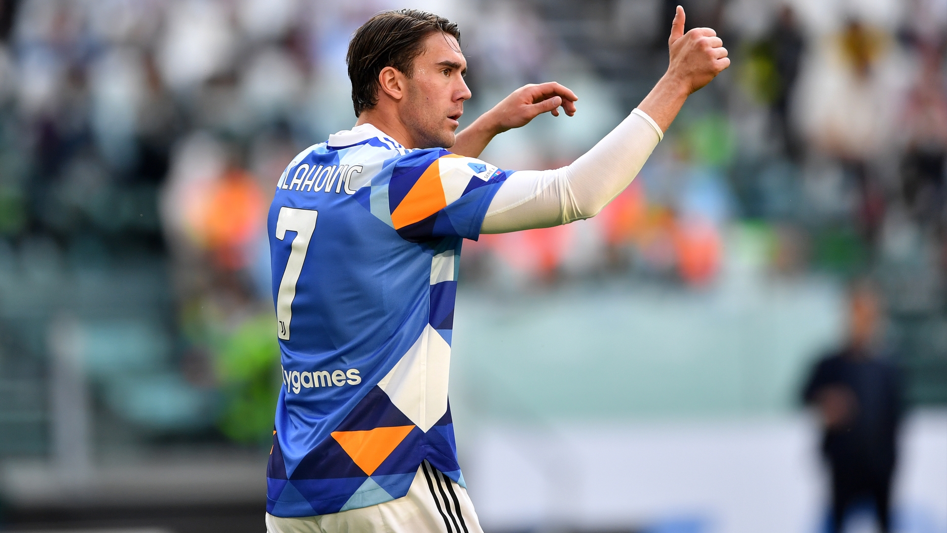 Maglia gara Vlahovic, JuventusBologna 2022 Kobra Edition CharityStars