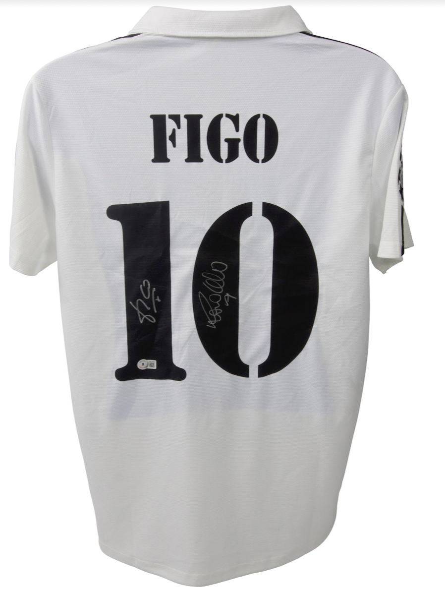 Real Madrid Shirt Signed By Luis Figo 