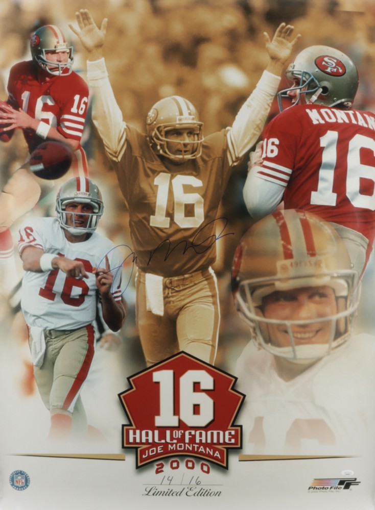 Joe Montana Signed Limited Edition Poster CharityStars