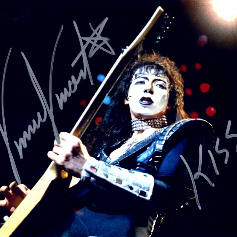 Vinnie Vincent “KISS” Hand Signed Photograph