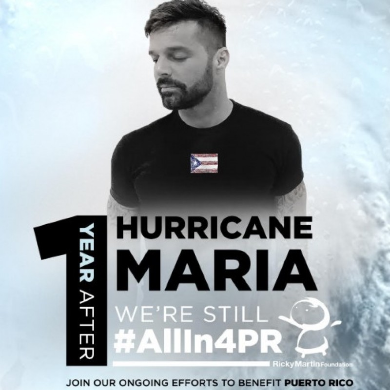 Ricky Martin's "AllIn4PR" Shirt