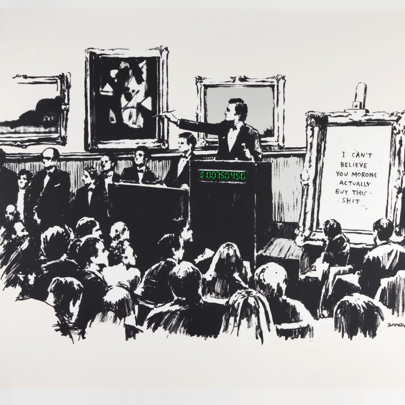 "Morons" - Original Banksy Print