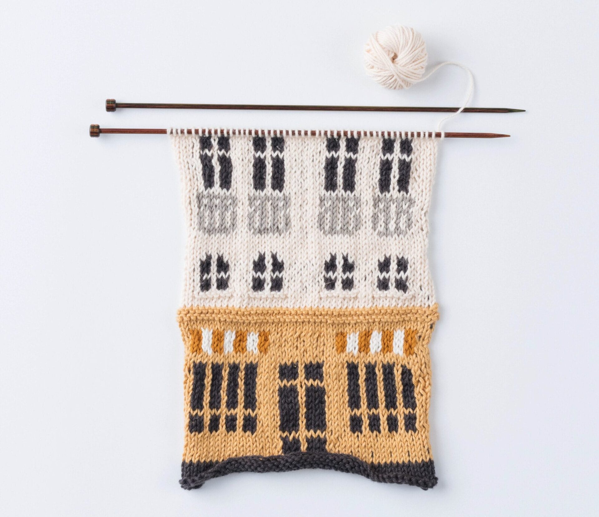 a knitted building