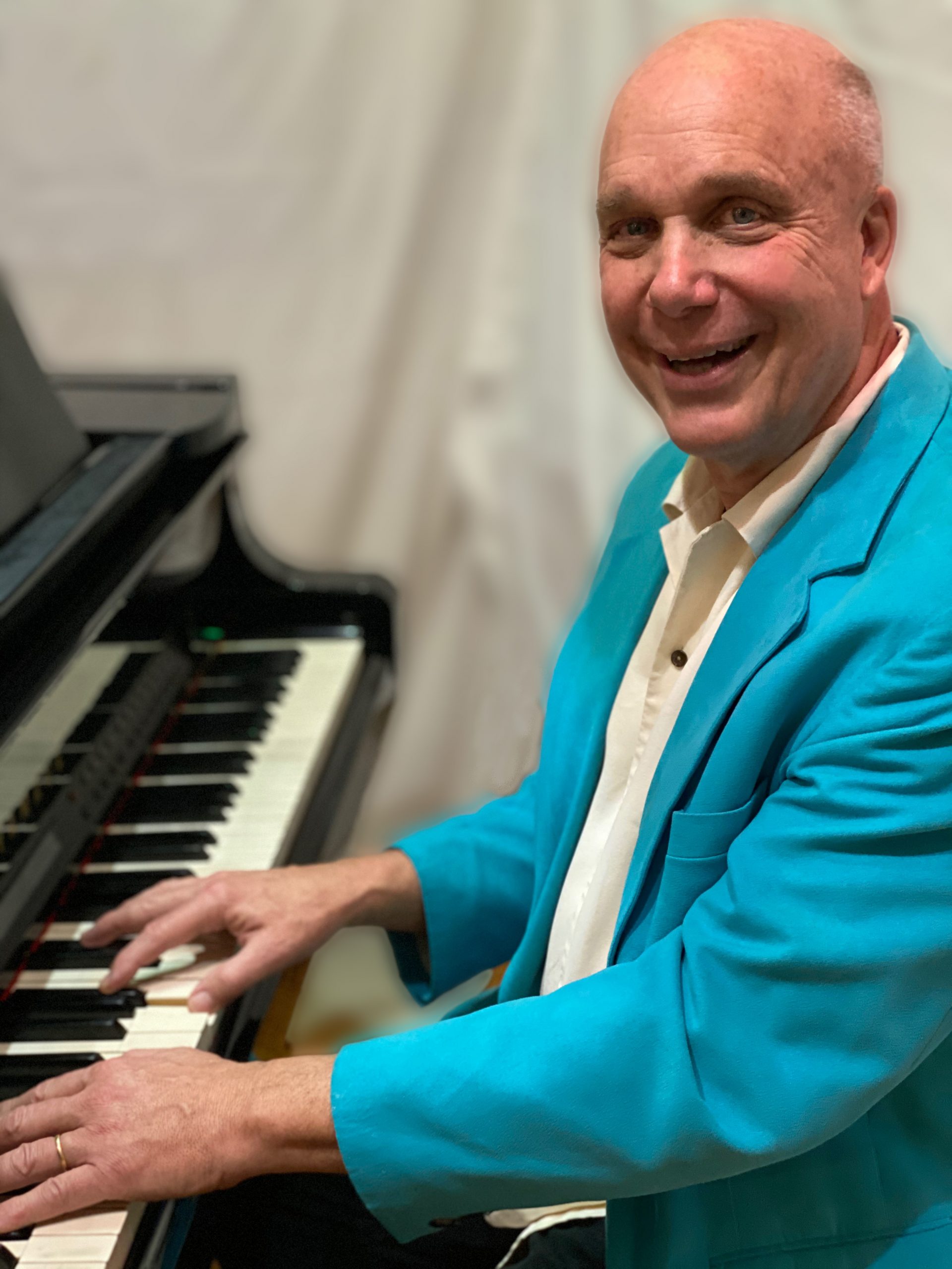 Charlie Barnett at the piano