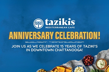 Image: Celebrate Our Refresh: 15 Years of Taziki’s in Downtown Chattanooga!