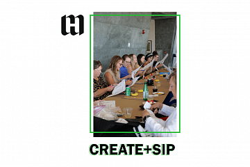 Image: Create & Sip: Silk Dying Workshop