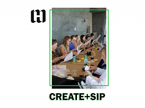 Image: Create & Sip: Silk Dying Workshop