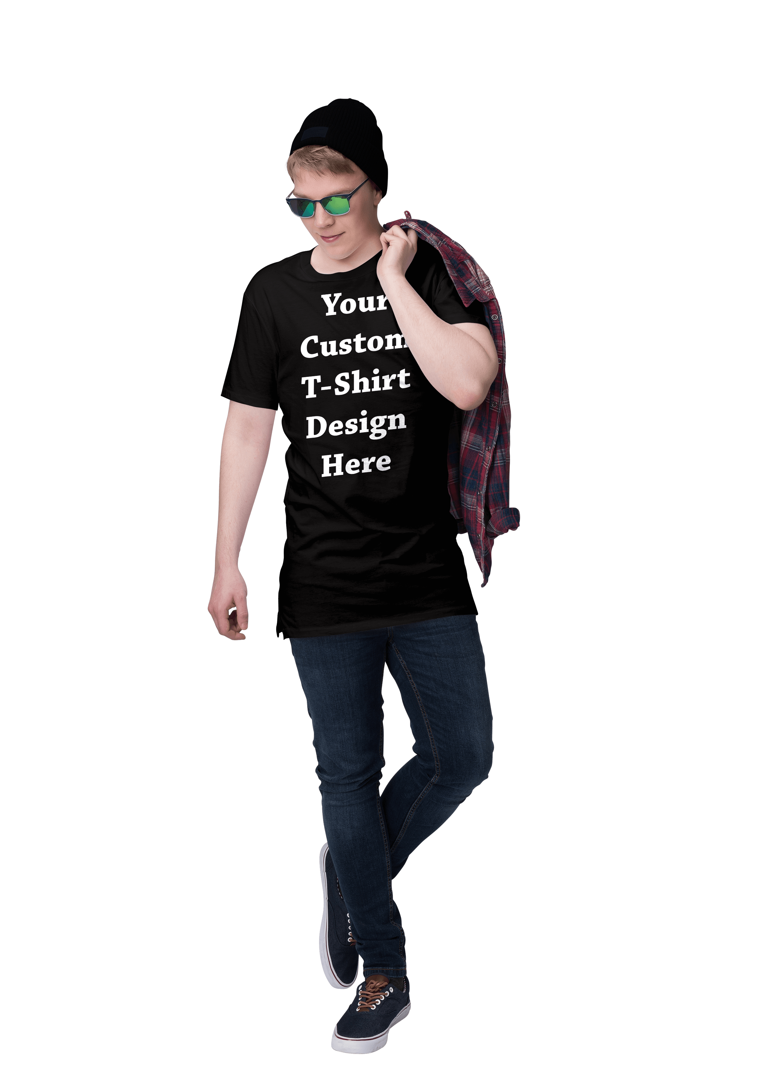 Model-Male Custom Shirt Printing Cheap