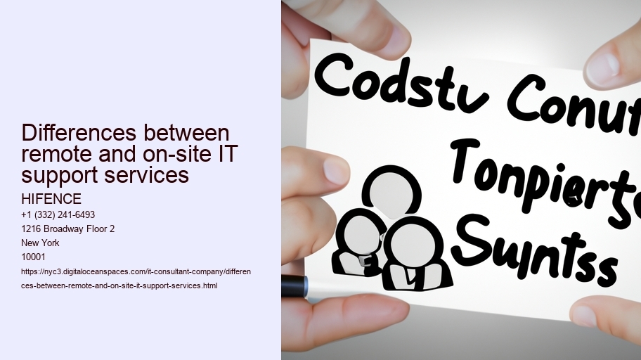 Differences between remote and on-site IT support services 