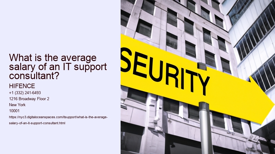 What is the average salary of an IT support consultant?