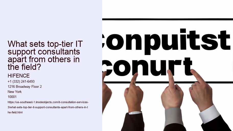 What sets top-tier IT support consultants apart from others in the field? HIFENCE What sets top-tier IT support consultants apart from others in the field?
