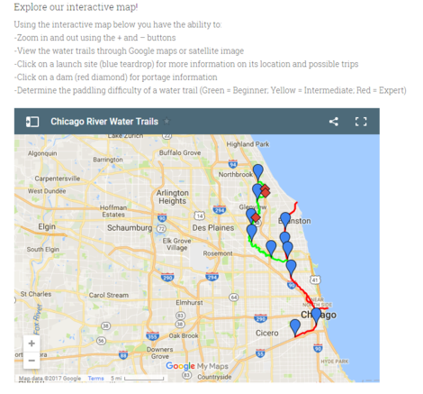 chicago water i map Chicago River Recreation About The River Friends Of The chicago water i map