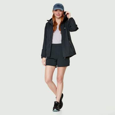 Témis - manteau de pluie couleur noir pour femme