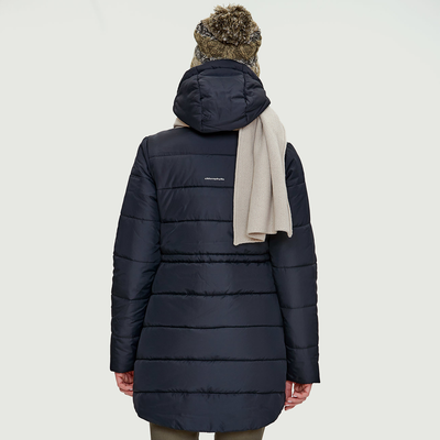 Louisa - Manteau isolé mi-long à capuche femme
