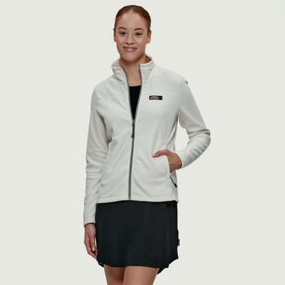 Nilas - veste en polaire couleur blanc cassé pour femme