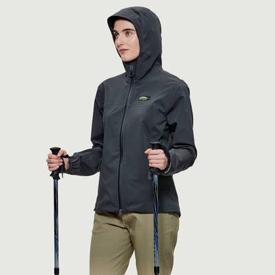 Pinacle - manteau imperméable de couleur noir pour femme