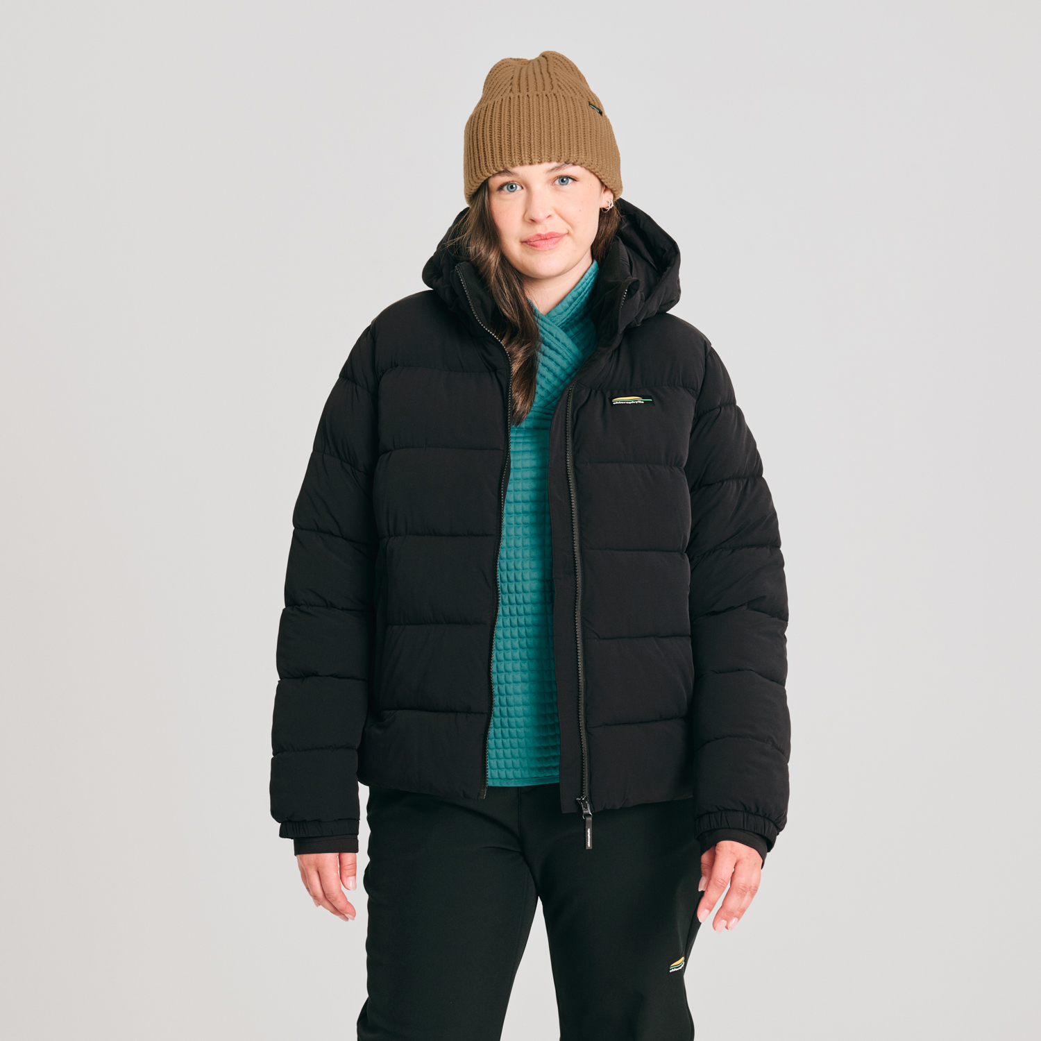 Moraine - Hooded puffer jacket - women - Chlorophylle