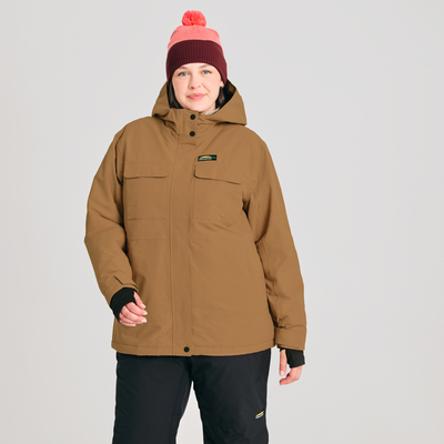 manteau de ski pour femme couleur beige