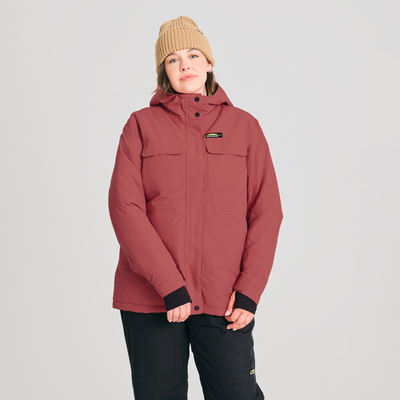 manteau de ski pour femme couleur rose