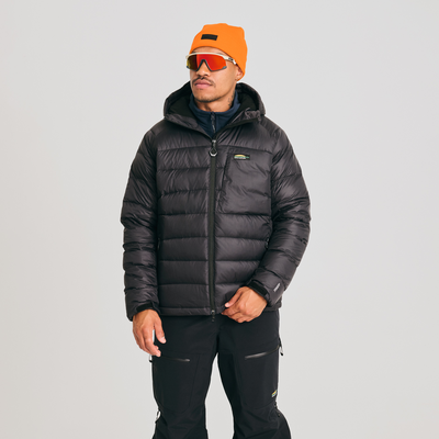 veste isolée en duvet pour homme de couleur noire