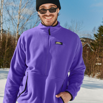 Polar unisexe de couleur violet