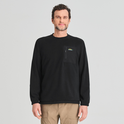 Denali - chandail léger en polaire pour homme couleur noir