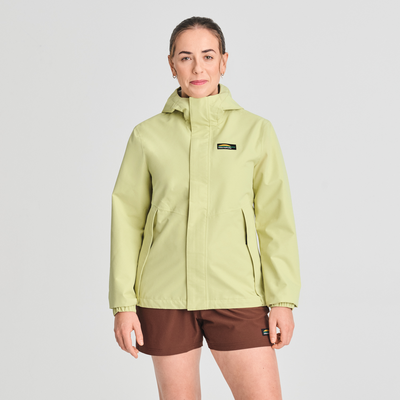 Témis - manteau de pluie couleur  jaune vert pour femme
