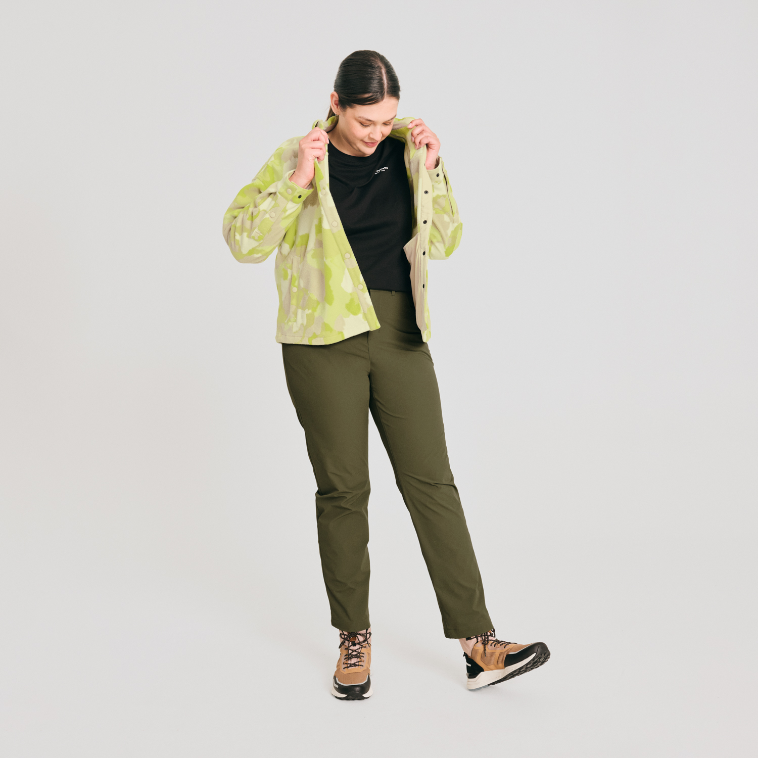 Tahoe - pantalon extensible couleur vert pour femme
